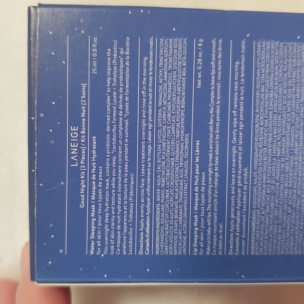 NIB LANEIGE Good Night Kit 2 Pcs - Picture 5 of 5